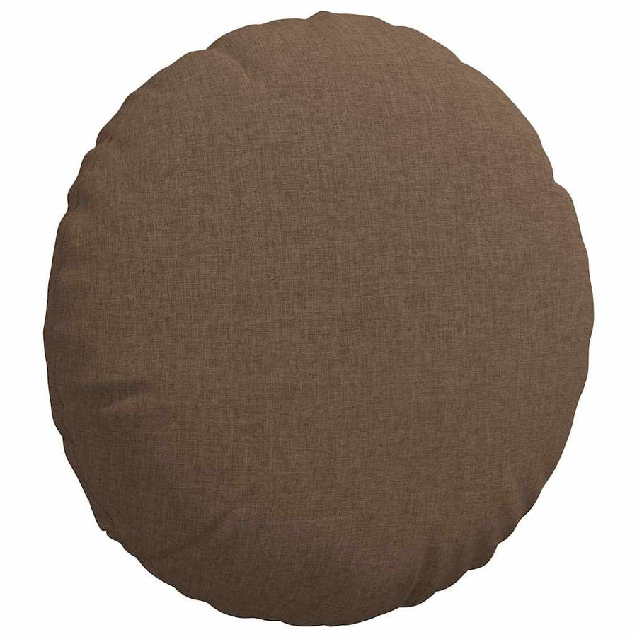 Zitkussens 2 pcs Bruin Ø40 x 13 cm Stof