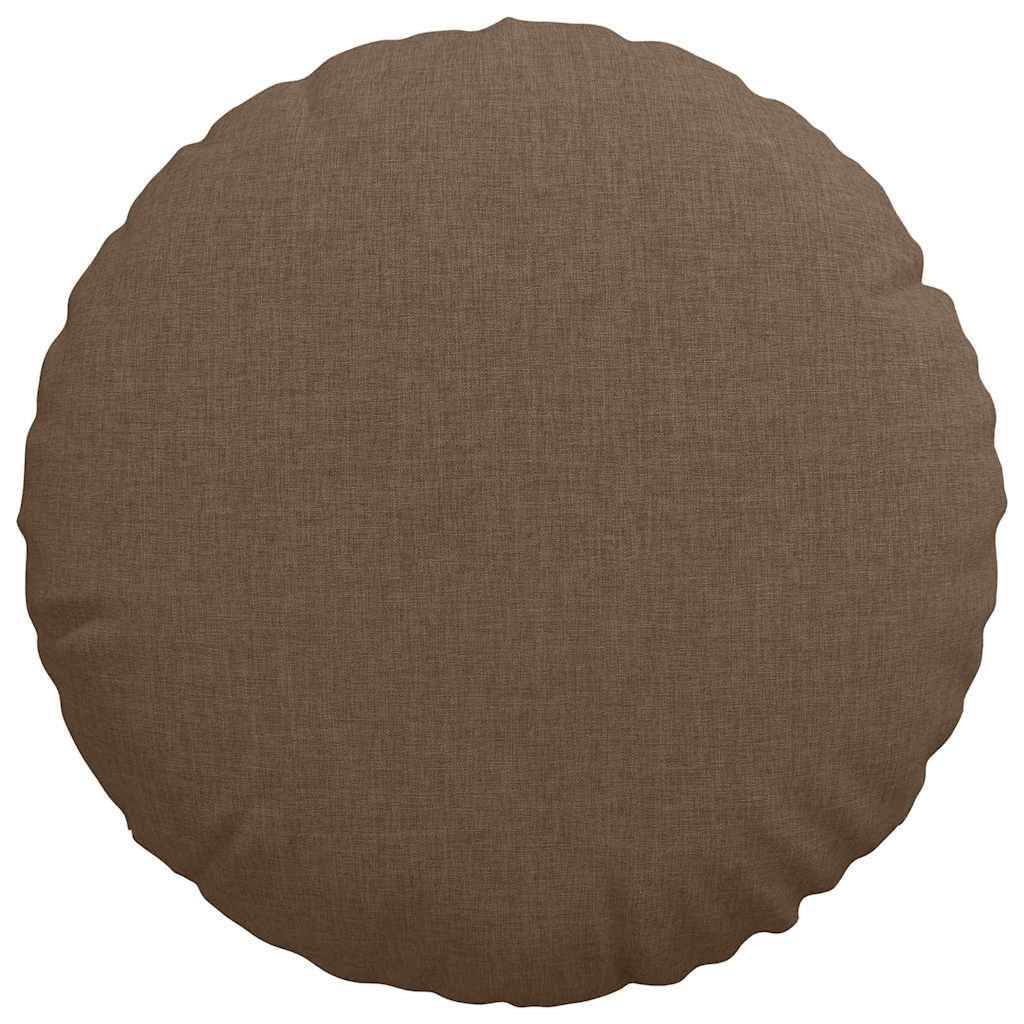 Zitkussens 2 pcs Bruin Ø40 x 13 cm Stof