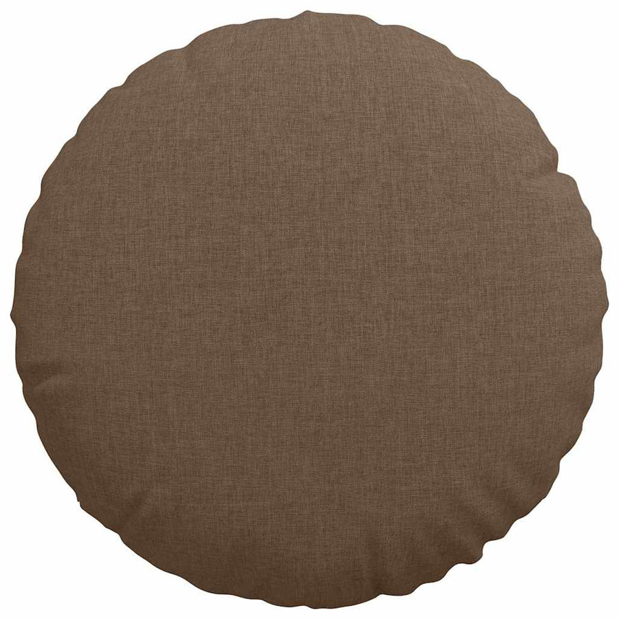 Zitkussens 2 pcs Bruin Ø40 x 13 cm Stof
