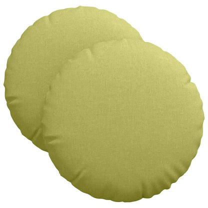 Zitkussens 2 pcs Lichtgroen Ø40 x 13 cm Stof