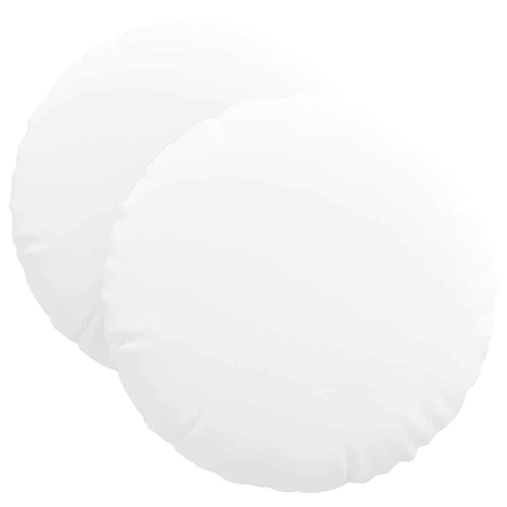 Zitkussens 2 pcs Wit Ø40 x 13 cm Stof