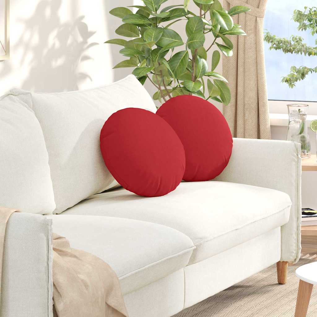 Zitkussens 2 pcs Rood Ø40 x 13 cm Stof