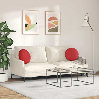 Zitkussens 2 pcs Rood Ø40 x 13 cm Stof