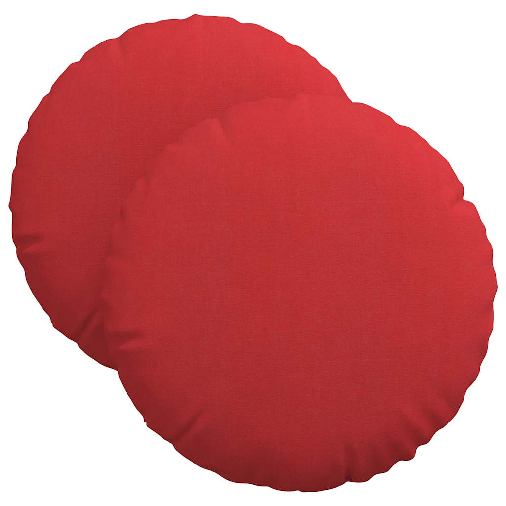 Zitkussens 2 pcs Rood Ø40 x 13 cm Stof