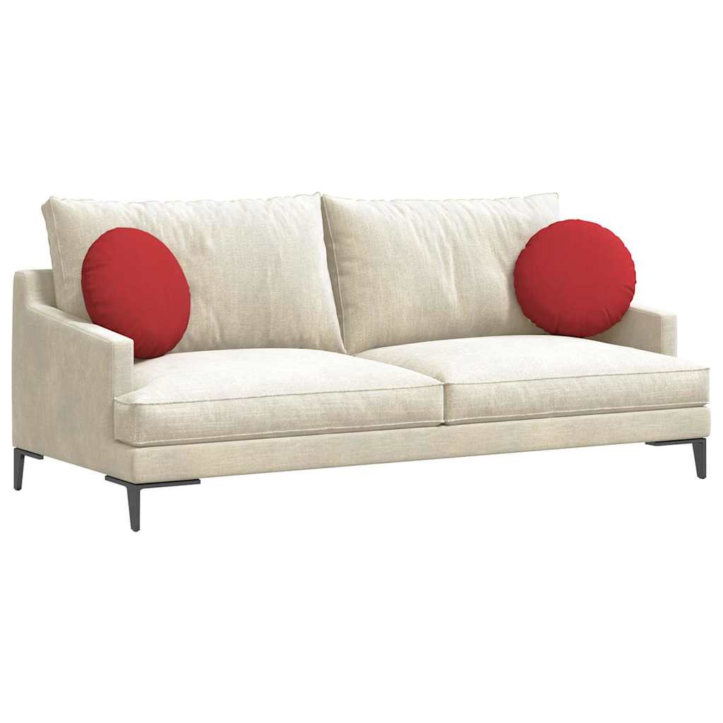 Zitkussens 2 pcs Rood Ø40 x 13 cm Stof