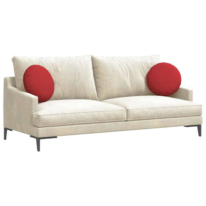 Zitkussens 2 pcs Rood Ø40 x 13 cm Stof