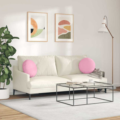 Zitkussens 2 pcs Roze Ø40 x 13 cm Stof