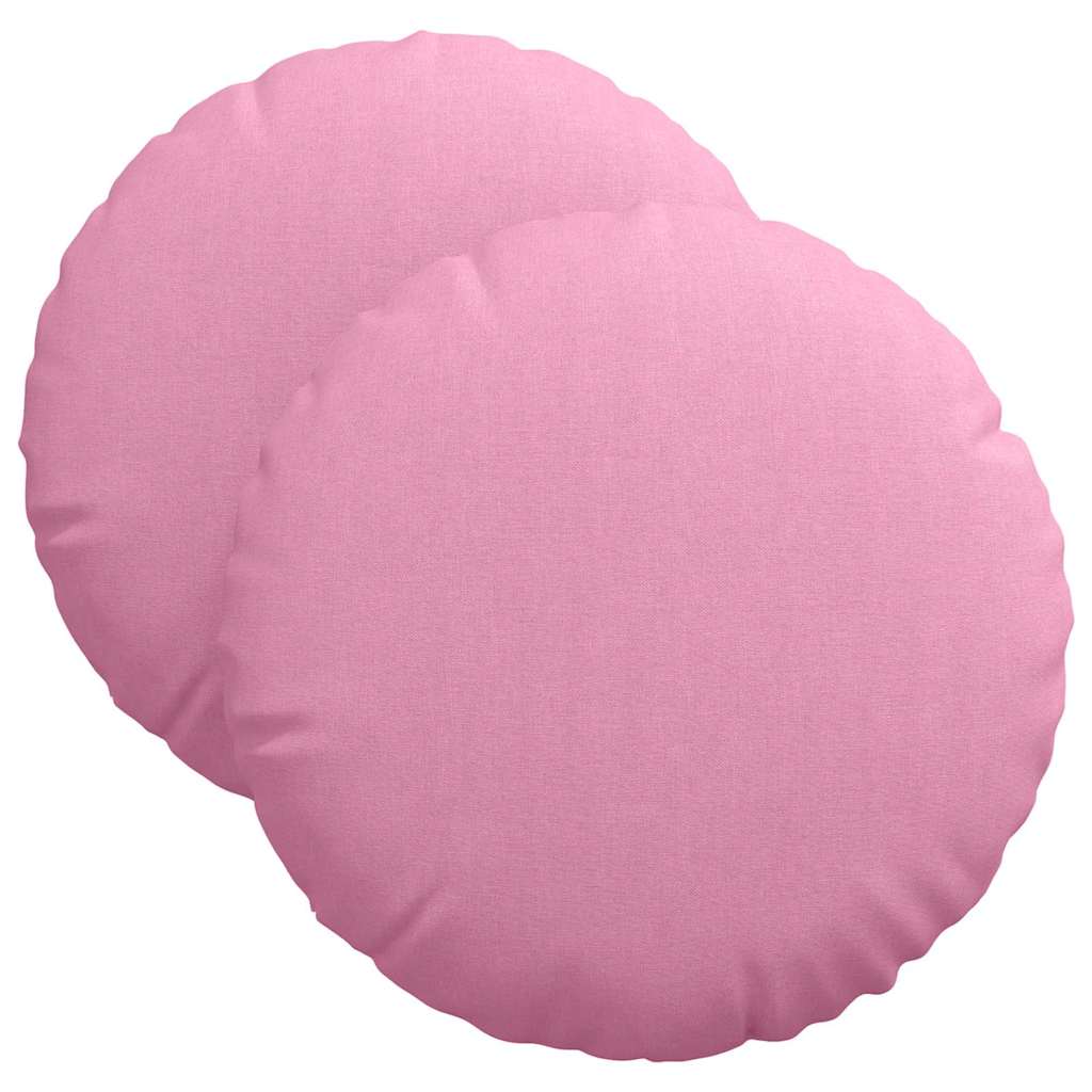 Zitkussens 2 pcs Roze Ø40 x 13 cm Stof