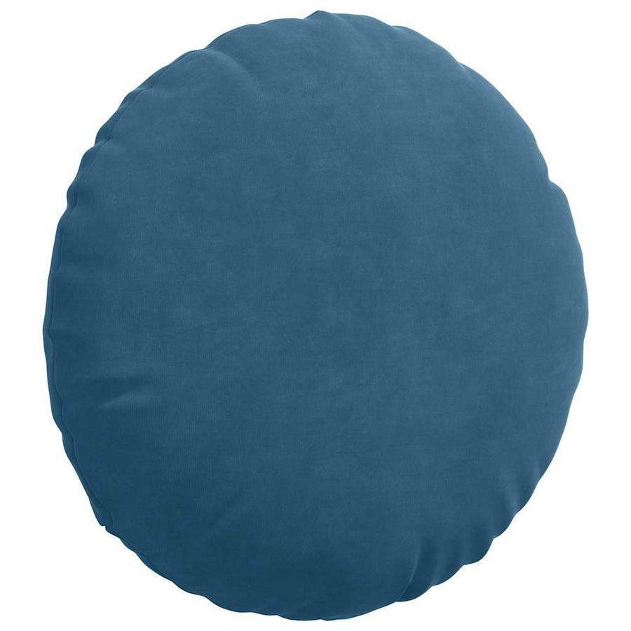Zitkussens 2 pcs Blauw Ø 40 x 13 cm Fluweel