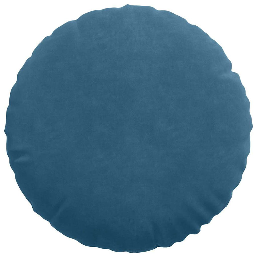 Zitkussens 2 pcs Blauw Ø 40 x 13 cm Fluweel