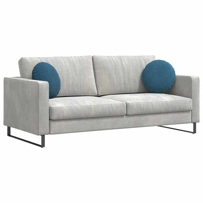 Zitkussens 2 pcs Blauw Ø 40 x 13 cm Fluweel