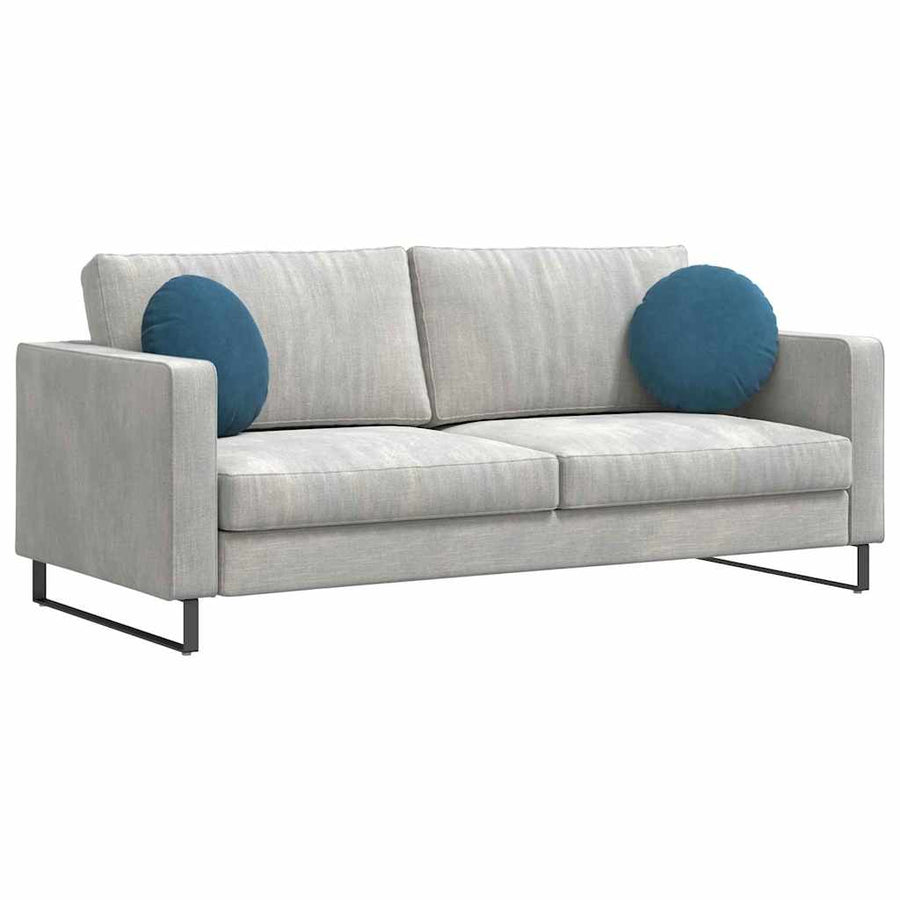 Zitkussens 2 pcs Blauw Ø 40 x 13 cm Fluweel