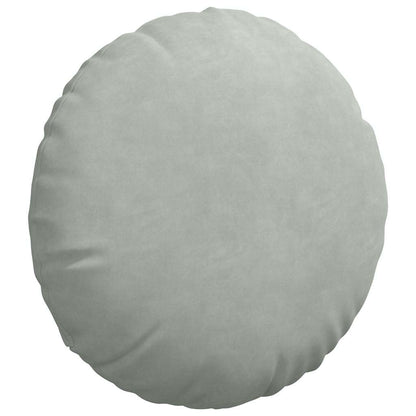 Zitkussens 2 pcs Lichtgrijs Ø 40 x 13 cm Fluweel