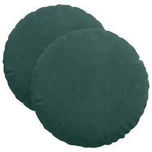 Zitkussens 2 pcs Donkergroen Ø 40 x 13 cm Fluweel
