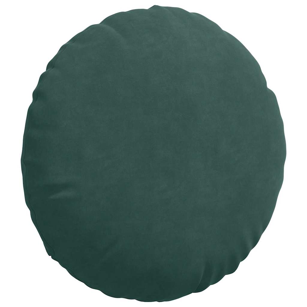 Zitkussens 2 pcs Donkergroen Ø 40 x 13 cm Fluweel