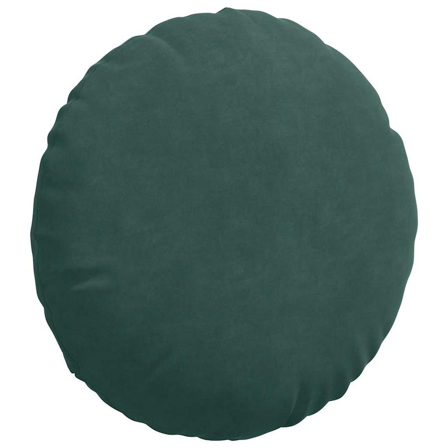 Zitkussens 2 pcs Donkergroen Ø 40 x 13 cm Fluweel