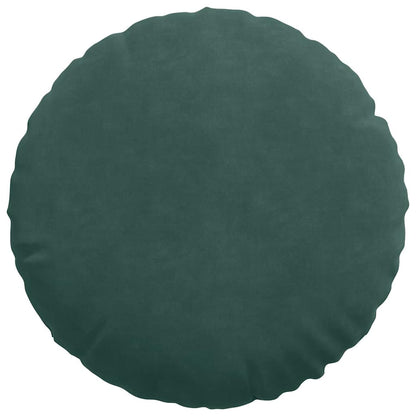 Zitkussens 2 pcs Donkergroen Ø 40 x 13 cm Fluweel