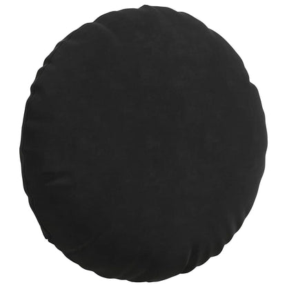 Zitkussens 2 pcs Zwart Ø 40 x 13 cm Fluweel