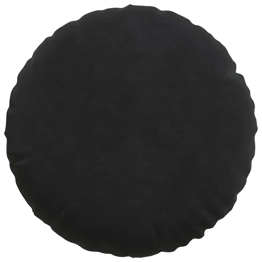 Zitkussens 2 pcs Zwart Ø 40 x 13 cm Fluweel