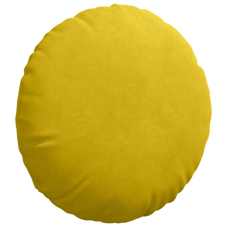 Zitkussens 2 pcs Geel Ø 40 x 13 cm Fluweel