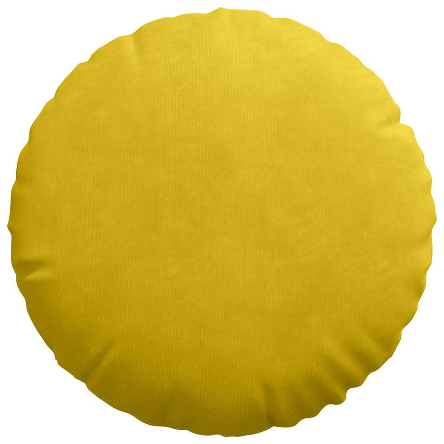 Zitkussens 2 pcs Geel Ø 40 x 13 cm Fluweel
