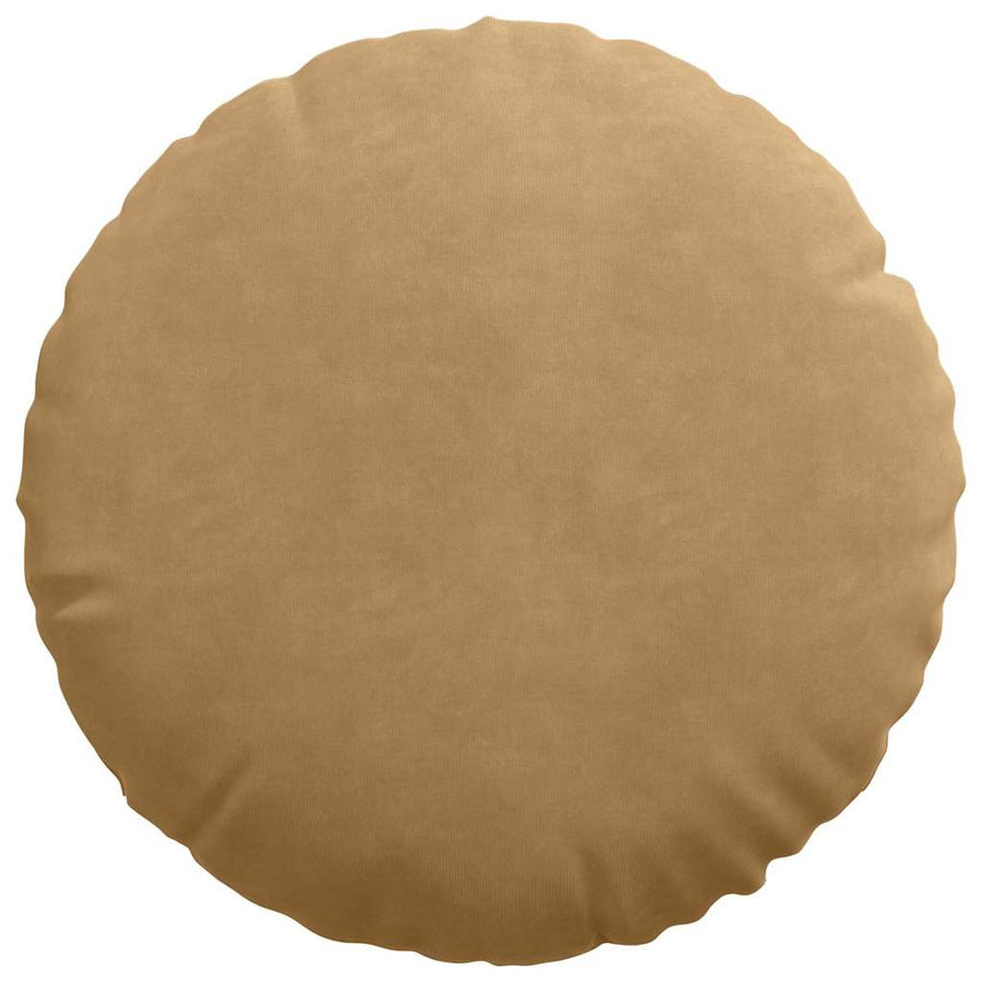 Zitkussens 2 pcs Bruin Ø 40 x 13 cm Fluweel