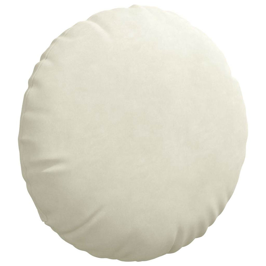 Zitkussens 2 pcs Crème Ø 40 x 13 cm Fluweel