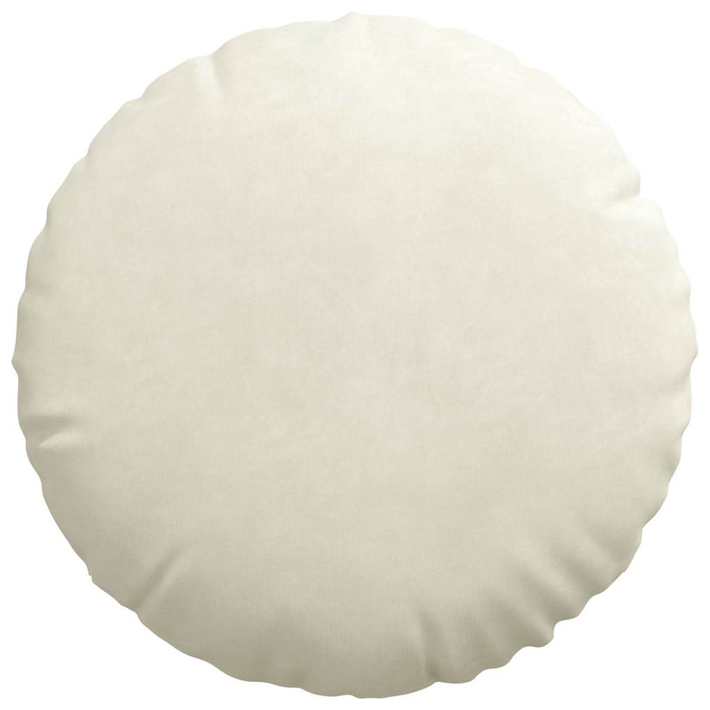 Zitkussens 2 pcs Crème Ø 40 x 13 cm Fluweel