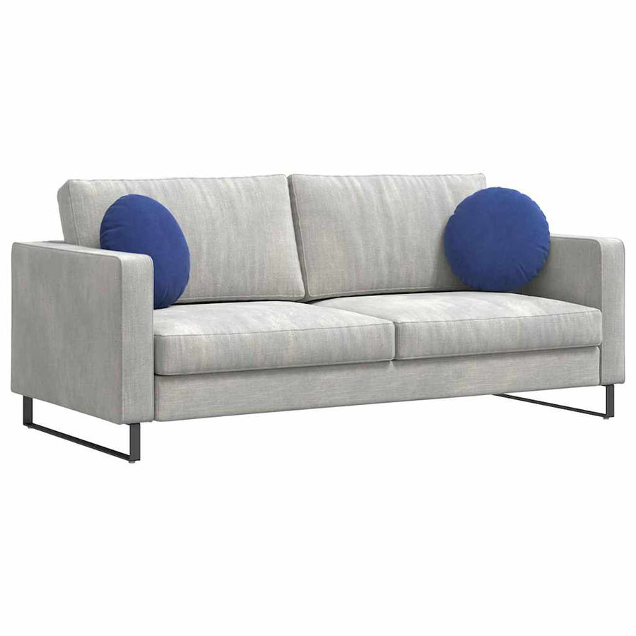 Zitkussens 2 pcs Politieblauw Ø 40 x 13 cm Fluweel