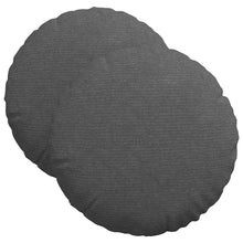 Zitkussens 2 pcs Donkergrijs Ø 40 cm Katoen Stof