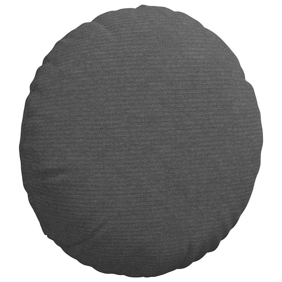Zitkussens 2 pcs Donkergrijs Ø 40 cm Katoen Stof