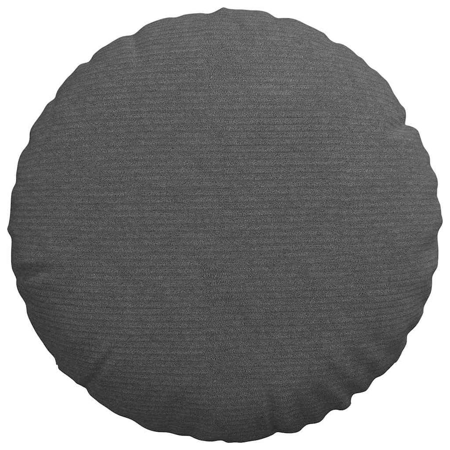 Zitkussens 2 pcs Donkergrijs Ø 40 cm Katoen Stof