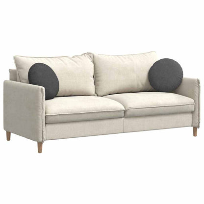 Zitkussens 2 pcs Donkergrijs Ø 40 cm Katoen Stof