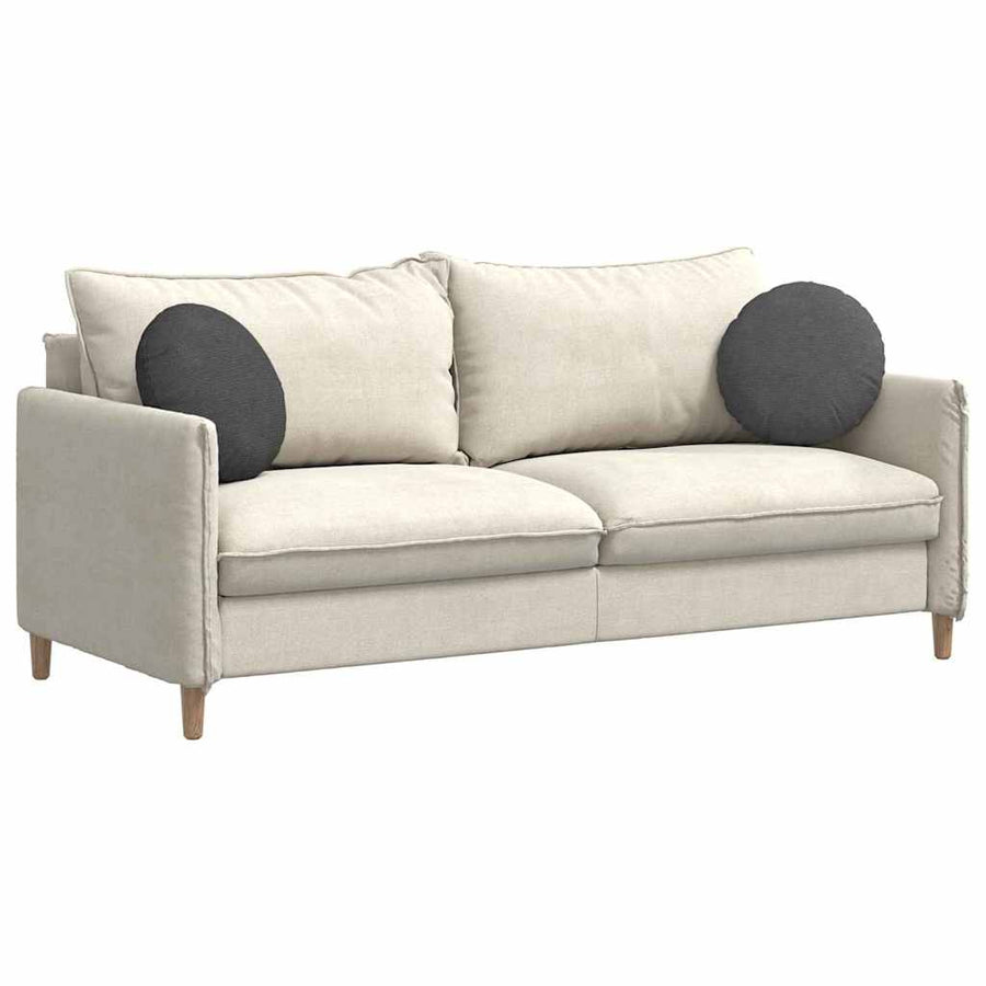 Zitkussens 2 pcs Donkergrijs Ø 40 cm Katoen Stof