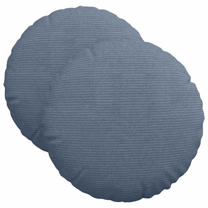 Zitkussens 2 pcs Blauw Ø 40 cm Katoen Stof