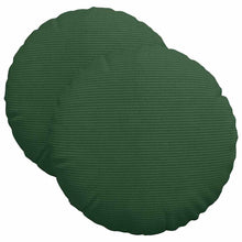 Zitkussens 2 pcs Donkergroen Ø 40 cm Katoen Stof