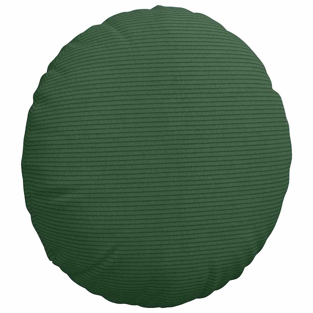 Zitkussens 2 pcs Donkergroen Ø 40 cm Katoen Stof