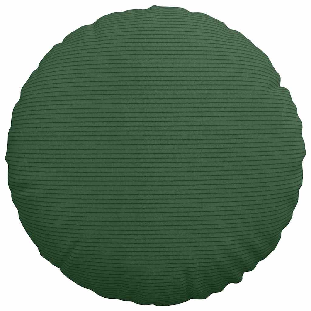 Zitkussens 2 pcs Donkergroen Ø 40 cm Katoen Stof