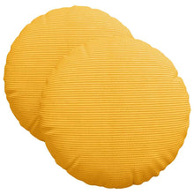 Zitkussens 2 pcs Lichtgeel Ø 40 cm Katoen Stof