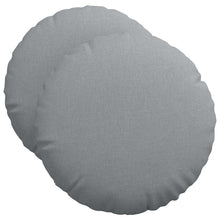 Zitkussens 2 pcs Lichtgrijs Ø50 x 19 cm Stof