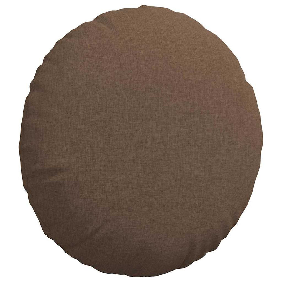Zitkussens 2 pcs Bruin Ø50 x 19 cm Stof