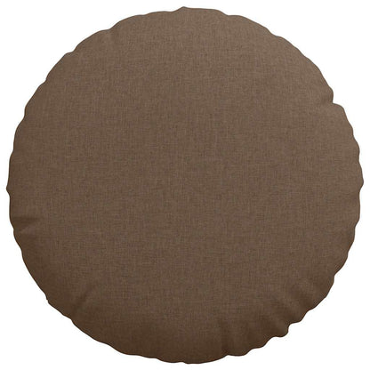 Zitkussens 2 pcs Bruin Ø50 x 19 cm Stof