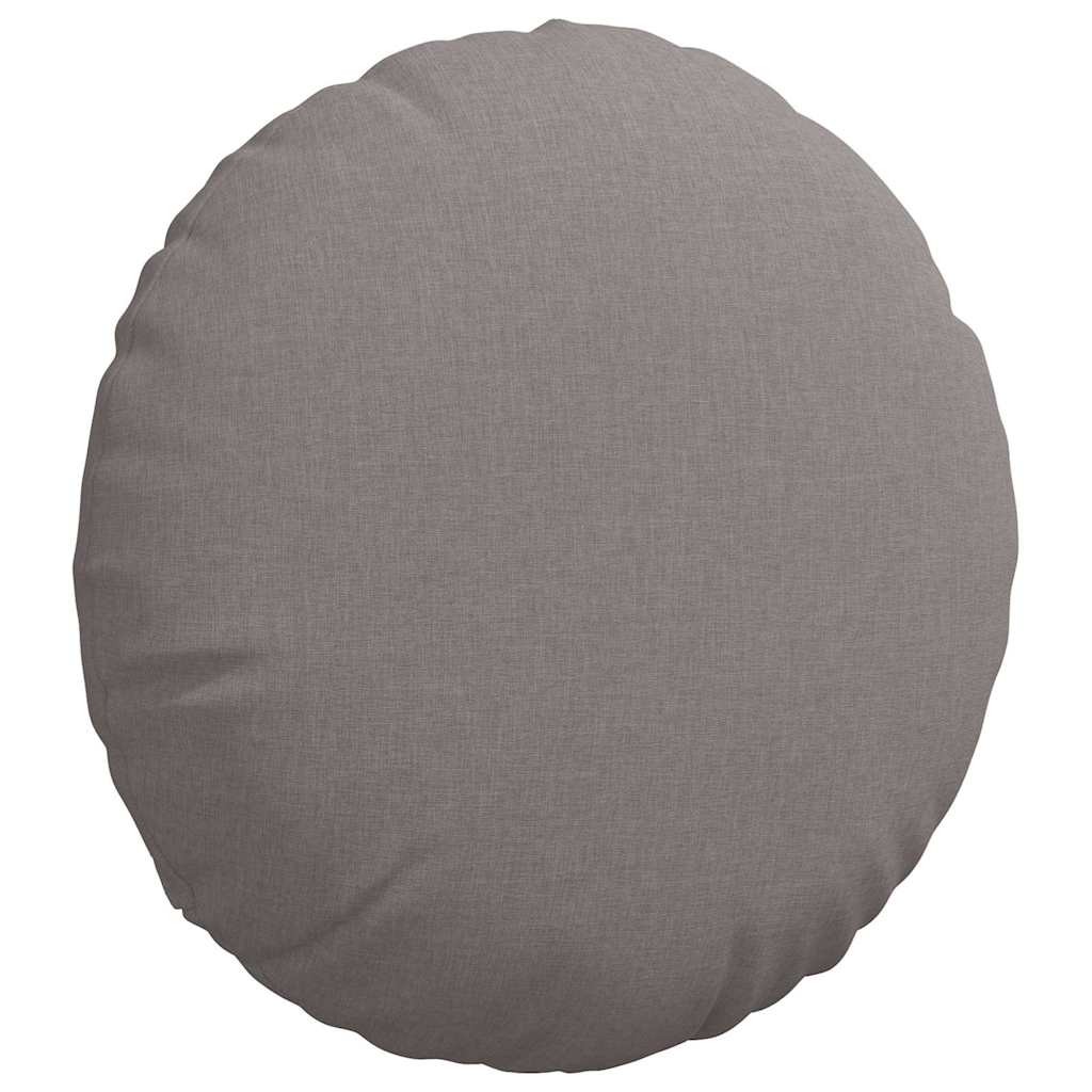 Zitkussens 2 pcs Taupe Ø50 x 19 cm Stof