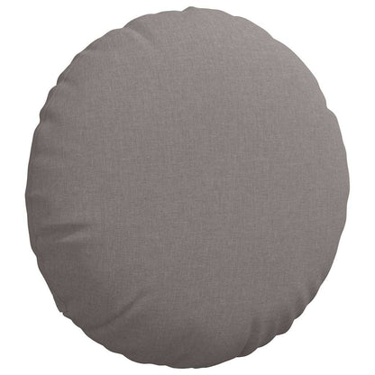 Zitkussens 2 pcs Taupe Ø50 x 19 cm Stof