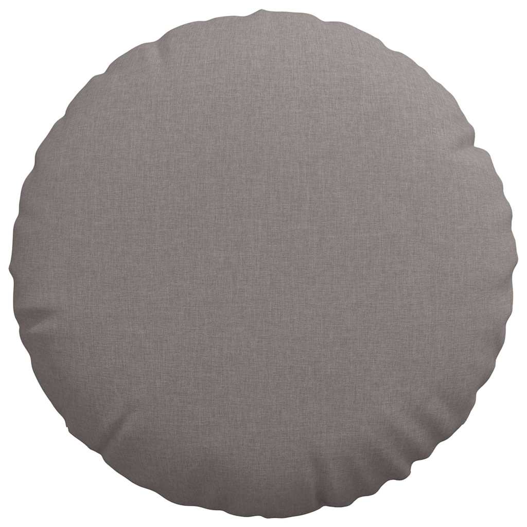 Zitkussens 2 pcs Taupe Ø50 x 19 cm Stof
