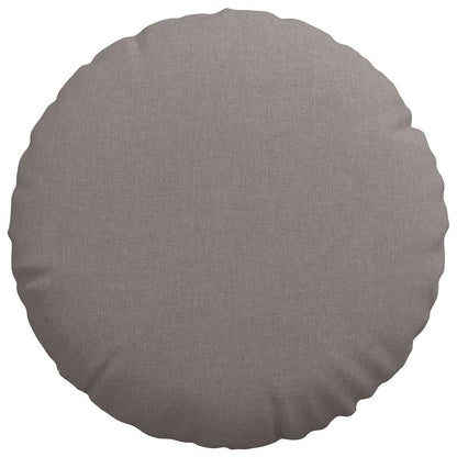 Zitkussens 2 pcs Taupe Ø50 x 19 cm Stof