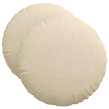 Zitkussens 2 pcs Crème Ø50 x 19 cm Stof