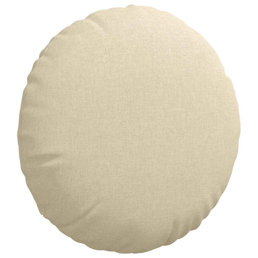 Zitkussens 2 pcs Crème Ø50 x 19 cm Stof