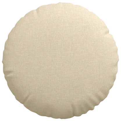 Zitkussens 2 pcs Crème Ø50 x 19 cm Stof