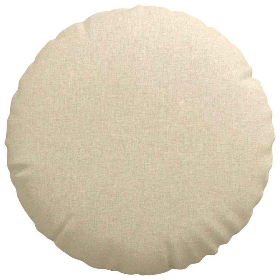 Zitkussens 2 pcs Crème Ø50 x 19 cm Stof